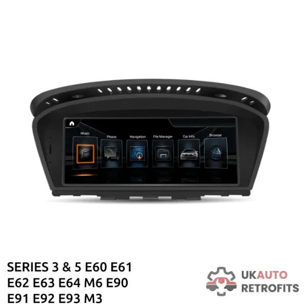 BMW 3 5 SERIES E60 E61 E62 E63 E64 M6 E90 E91 E92 E93 M3 ANDROID SCREEN