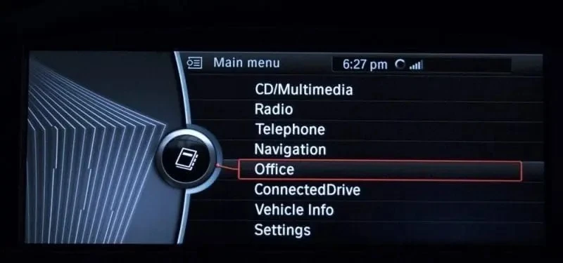 CIC iDrive navigation home menu