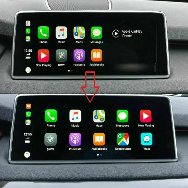 BMW Half screen Apple Carplay To full screen Apple carplay