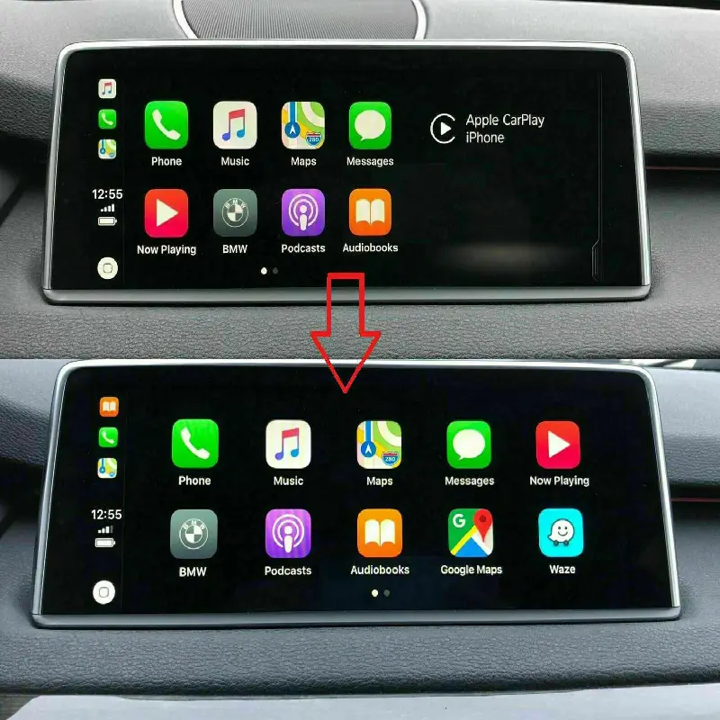 full screen apple car play bmw