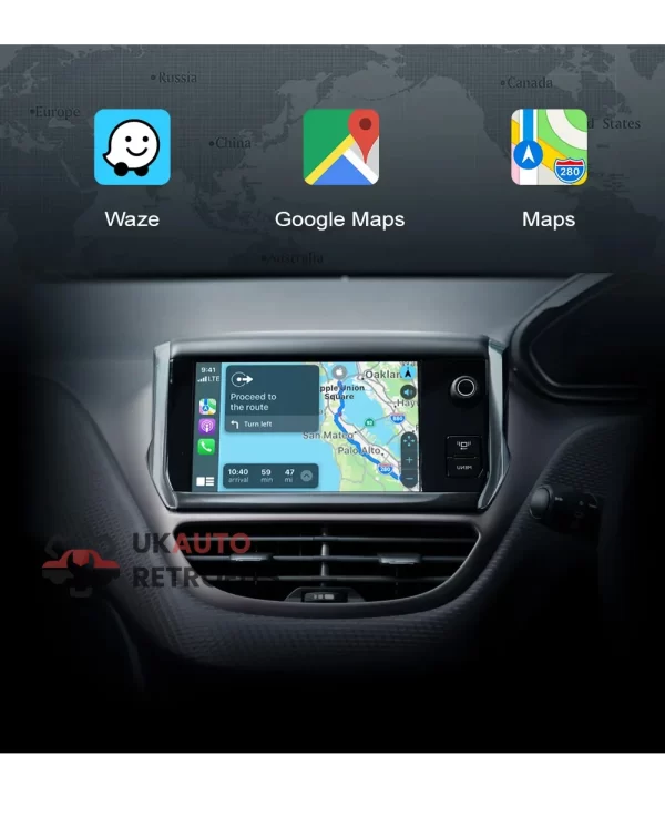 Peugeot Citroen DS Wireless Android Auto Maps