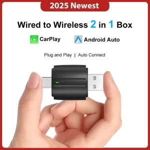 Dual Interface Apple CarPlay Android Auto Wireless Adapter